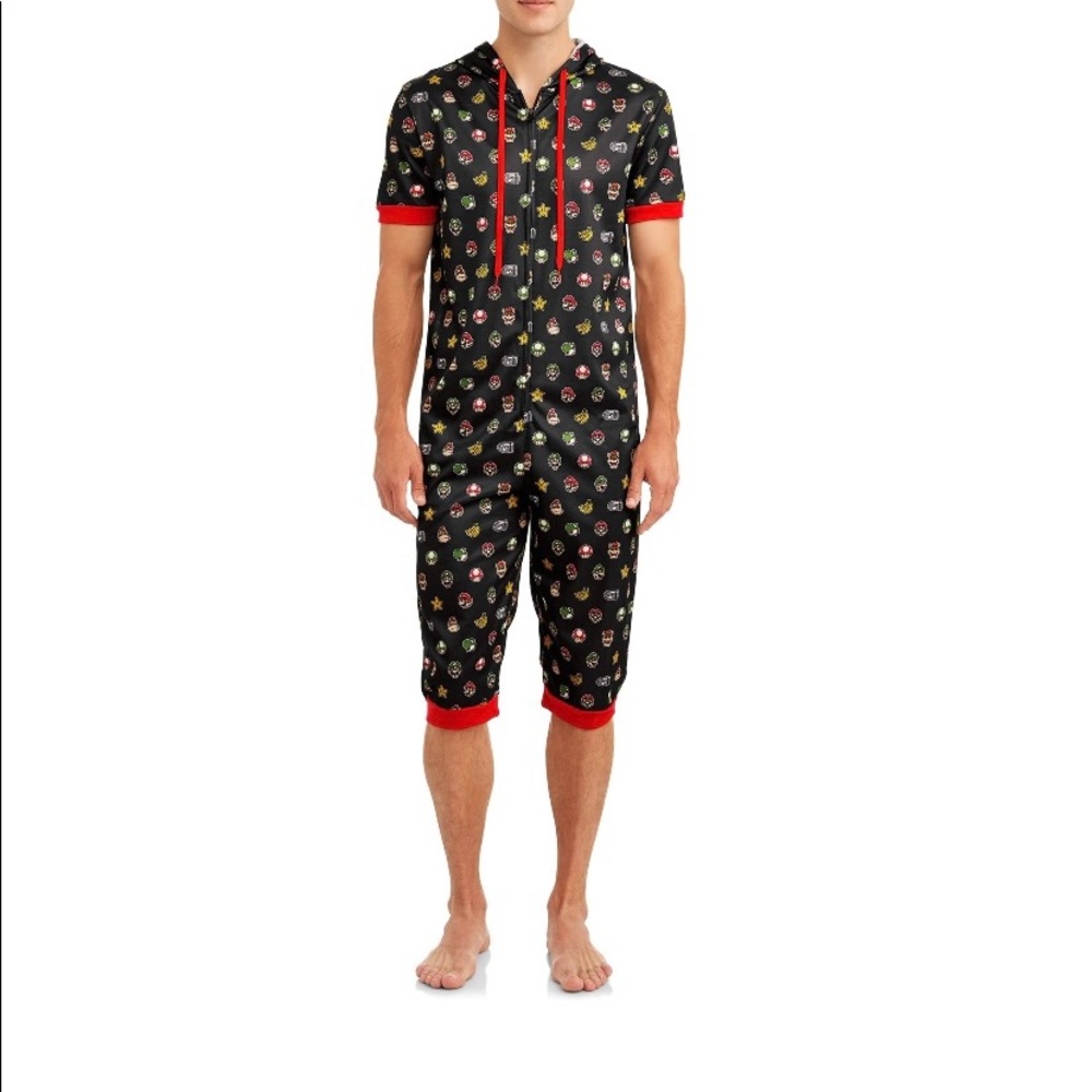 Super Mario adult pajamas Mario romper